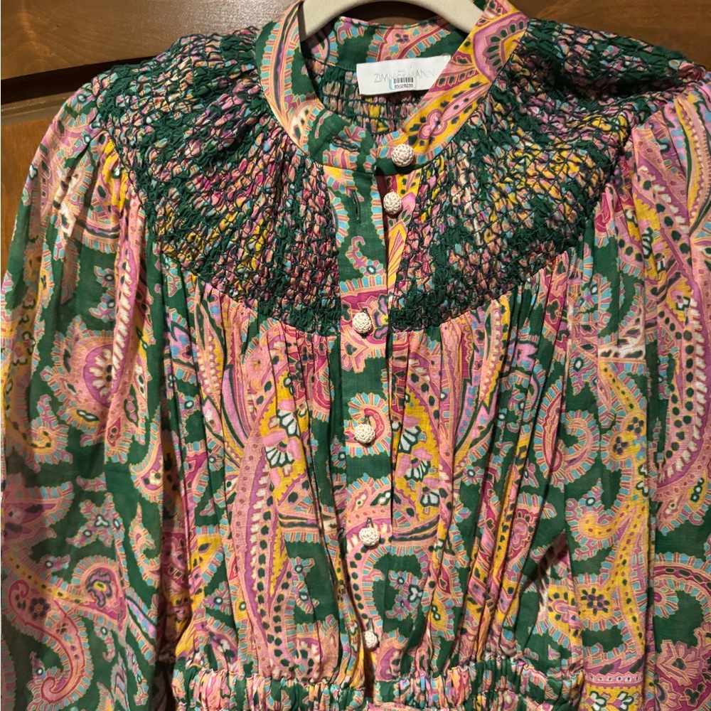 Zimmermann size 1 Colorful Paisley Blouse - Picture 2 of 3